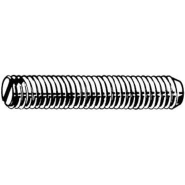 DIN438 Slotted set screw with cup point Stainless steel A1
